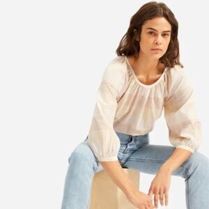 Everlane The Ruched Air Blouse